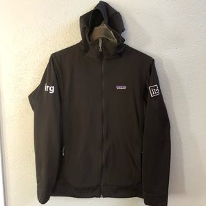 Patagonia fleece lined full zip hooded jacket